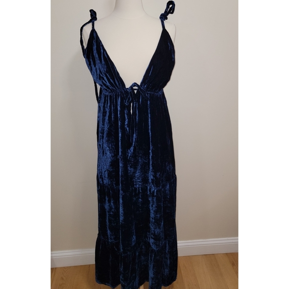 Free People × KETEVANA Emilio Velvet Maxi Dress Size / M - Picture 4 of 8